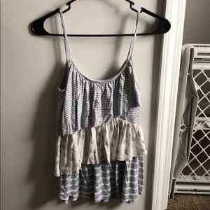 Ruffled tank